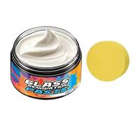 Premium Windshield Polish - 50g Fine Scratches Cream for Clarity | Glass Restore with Shine Functions, Scratch Remover with Garage Usage, Auto Polish, Water Spot Cleaner for Trucks RV Car