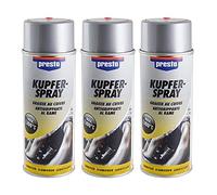 presto 3X 400ml Kupferspray Kupfer Spray Kupferfett Sprühkupferfett Kupfer Fett Dose