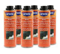 presto 6X 1 Liter Unterbodenschutz UBS auf Wachsbasis braun Spritpistolendose