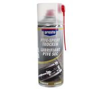 Presto PTFE-Spray Trocken 400ml, Anti-Haft Mittel, Trockenfett, Trocken Schmiermittel, für Metall und Kunststoff, verhindert Abnutzung und Festklemmen
