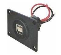 ProCar Power USB Doppel-Einbausteckdose mit Montageplatte