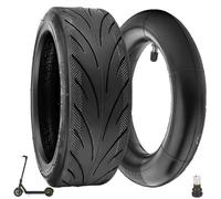 Prodrocam 60/70-6,5 Tubeless Reifen mit Schlauch für Segway Ninebot Max G30 Roller, 10 Zoll Offroad Vakuumreifen Gerade Schlauch 10 x 2,5 Ersatzreifen, Kein Selbstheilender (Tubeless mit Schlauch)