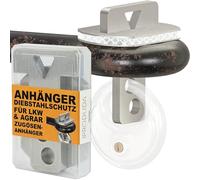 PRODUDA Zugösen Schloss Landwirtschaft und LKW Anhänger reflektierend Diebstahlsicherung Diebstahlschutz Zugöse 40mm bis 50mm Edelstahl mit Staubox