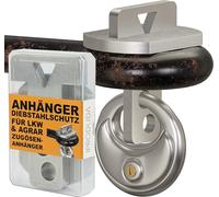 PRODUDA Zugösenschloss LKW und Landwirtschaft Anhänger Diebstahlsicherung Diebstahlschutz Edelstahl mit Staubox und Rundbügelschloß