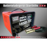 Profi Batterieladegerät Kfz mit Starthilfe 12V-24V Leader 400 Start Telwin