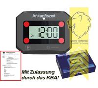 ProPark Elektronische Auto Parkscheibe Digital Schwarz mit KBA Zulassung