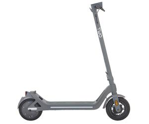 Prophete Elektroroller 2.0, 36 V, 370 W Motor, Reichweite bis zu 50 km, integrierter Akku, Mattgrau, LED-Display, Trommelbremse, elektrische Bremse und 19 LUX LED-Beleuchtung