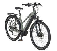 E-Bike PROPHETE "Entdecker 4.0" Gr. 50, grau (grau, schwarz), E-Bikes, 50cm, 28 Zoll (71,12cm), Pedelec, Elektrofahrrad für Damen (40329040-50) grau, schwarz