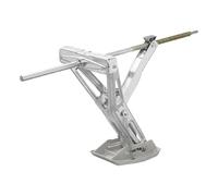 ProPlus 1 x Wohnwagen Stütze 605x280mm H470mm 1000Kg Kurbelstütze + Stützplatte Anhänger