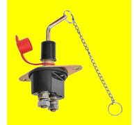 ProPlus 347031 Batterie Trennschalter Natoknochen Heavy Duty Dauer 500 Ampere Spitze 2500A 2-Polig Hauptschalter Not Aus Schalter