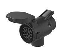 Adapterstecker 7 Polig auf 13 Polig Anhänger PKW KFZ AHK Dose Verbindung Kunststoff 12V Steckeradapter Adapter Stecker Auto Kupplung Konstante Anhängerkupplung Zubehör Kabel