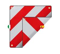 Alu-warntafel Warnschild 50x50cm Für Italien + Spanien Pkw Wohnwagen Anhänger 361234