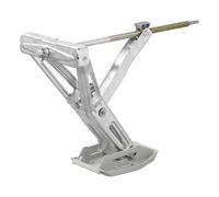 ProPlus 1 x Wohnwagen Stütze 1000Kg 605x280mm H470mm Kurbelstütze + Stützplatte Anhänger