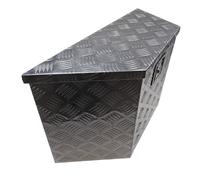 ProPlus Deichselbox / Staubox aus Aluminium 700/380 x 240 x H420mm V-Form f PKW Anhänger