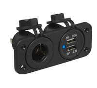 Pro Plus Einbau Kit: Steckdose DIN + USB Doppel-steckdose 2x2100mA