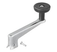 Kurbel Hebel Stützrad 35mm Bugrad Deichselrad länge 135mm für Anhänger Wohnwagen