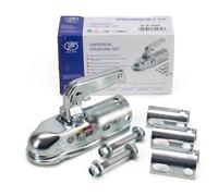 Zugkugelkupplung für Anhänger rund 40/45/50 mm Kugelkupplung gebremst Zugmaul