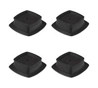 ProPlus Set of 4 stapelbare Stützplatten 149 x 149 mm - Für Ausdrehstützen von Wohnwagen und Anhänger - Verschleißfester Kunststoff, Anti-Einsinken - Schwarz