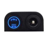 ProRide 12V Aufputz USB/USB-C Steckdose 2-Port QC3.0 mit 12/24V Buchse