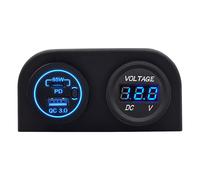 ProRide 12V USB/USB-C Steckdose 2 Ports mit Schalter, 65W QC3.0