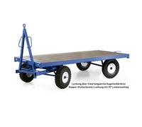 Protaurus Industrie-Anhänger mit 35º Doppel-Drehschemel 2t Traglast Luftbereifung 2500x1250mm