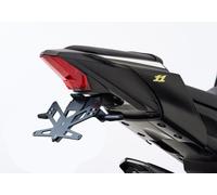 PROTECH X-SHAPE 125ccm Kennzeichenhalter SET mit Reflektor und Beleuchtung Alu & Stahl Schwarz für YAMAHA YZF-R125