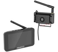 ProUser DRC5040 Funk-Rückfahrvideosystem IR-Zusatzlicht, Abstandshilfslinien Saugnapf, Kennzeichenhalter Schwarz