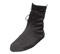 PU Leder Stiefel - Renaissance Mittelalter Cosplay Stiefel Schnürstiefel Motorrad Stiefel Kampf Vintage Distressed Pu Leder Stiefel Mode Stiefel für Frauen und Männer Cosplay,Schwarz,39