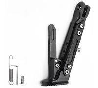 PUBIBD Motorrad Seitenständer für Honda NT 1100 NT1100 Nt1100 NT 1100, Motorrad Einstellbare Kickstand Seitenstütze Stativ Seitenh, Motorrad Seitenhalterung Fußstütze Ständer Halter,B Black