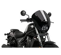 Puig 21102F Dark Night Verkleidungsscheibe Aerodynamik, Dunkel Getönt | Stark getönt, mit ABE, für Honda CMX 500 Rebel, CMX 500 Rebel SE Bj. 2020 - 2024