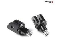 Puig Fussrasten Adapters Set Fahrer 6864N für Aprilia Rsv4 09'-12', Aprilia Rsv4 Factory 13'-14', Aprilia Tuono V4 R 11'-14', Schwarz