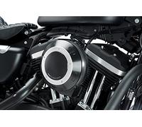 Puig Filterabdeckung 9993N für Harley Davidson Sportster 883 Iron 16'-18', Schwarz