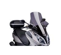 Puig 6790F Windschutzscheibe Cockpitverkleidung Touring für Maxiscooter Kymco SuperDink 125i/300i 2009-2015, Downtown 125i/300i, Dunkel getönt, Medium