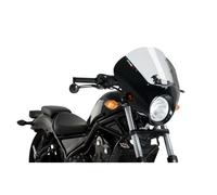 Puig Windschutzscheibe Semicarenato Dark Night Für Honda, CMX500 REBEL 17-19