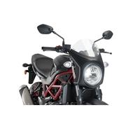 Puig Windschutzscheibe Semicarenato Für Suzuki SV650 16-24 Transparent-Schwarz