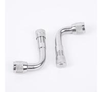 Pumixiy 90-Grad-Ventilschaftverlängerung für Autos - Motorrad-Reifenventilverlängerung mit langlebiger Anti-Metallkappe und einfacher Installation