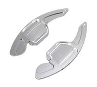 Punxdda Schaltwippen Verlängerung Für Sitz Für Alhambra Für Ateca Für Leon4 Für 5F Für FR Für Cupra Für Leon Für Mk4 Auto Lenkrad Paddel(Silber)
