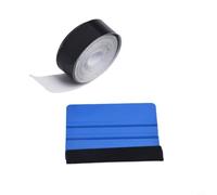 PVC-Vinyl-Folien-Set für Chrom-Zierleisten, zum Löschen von Chrom-Zierleisten, Aufkleber für Auto-Innen- und Außenverkleidung, 3 cm x 10 m, Schwarz