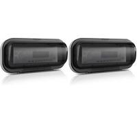 Pyle Marine Radio Schutzgehäuse - wasserdichte 1-DIN Abdeckung für Autoradios & Marine-Radios, UV-beständiges Outdoor Schutzschild mit Klappdeckel, ideal für Boot, Wohnmobil & Außenbereiche - Schwarz