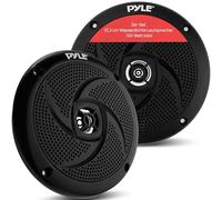 Pyle Outdoor Lautsprecher Box - Wasserdichte Box Outdoor Speaker - Outdoor Musikanlage für die Terrasse, Pool Lautsprecher & Aufbaulautsprecher fürs Auto. 100W Aussenlautsprecher Wasserfest in Schwarz