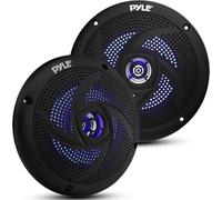 Pyle Outdoor Lautsprecher Box - wasserdichte Box Outdoor Speaker - Outdoor Musikanlage mit LED-Lichtern als Boot, Auto & Pool Lautsprecher, Aufbaulautsprecher 180 Watt als 2-Wege Lautsprecher Passiv