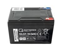 Q-Batteries 12LCP-15 / 12V - 15Ah Blei Akku Zyklentyp AGM - Deep Cycle VRLA Schraubanschluss M5