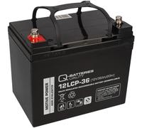 Q-Batteries 12LCP-36 / 12V - 36Ah Blei Akku Zyklentyp AGM - Deep Cycle VRLA