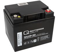 Q-Batteries 12LCP-50 / 12V - 50Ah Blei Akku Zyklentyp AGM - Deep Cycle VRLA - 2659