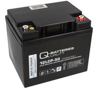 Q-Batteries 12LCP-50 / 12V - 50Ah Blei Akku Zyklentyp AGM - Deep Cycle VRLA