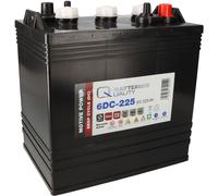 Q-Batteries 6DC-225 6V 225Ah Deep Cycle Traktionsbatterie Trojan T-105 Crown