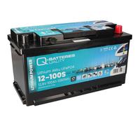 Q-Batteries LiFePO4 Akku 12-100S 12,8V 100Ah mit Bluetooth