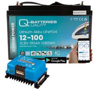 Q-Batteries 12-100 12,8V 100Ah 1280Wh LiFePO4 Batterie + Victron Orion Ladegerät