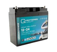 Q-Batteries Lithium Akku 12-24 12,8V 24Ah 307,2Wh LiFePO4 Batterie