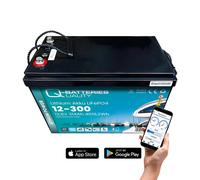 Q-Batteries Lithium Akku 12-300 12,8V 314Ah 4019,2Wh LiFePO4 Batterie mit Bluetooth & Heizung